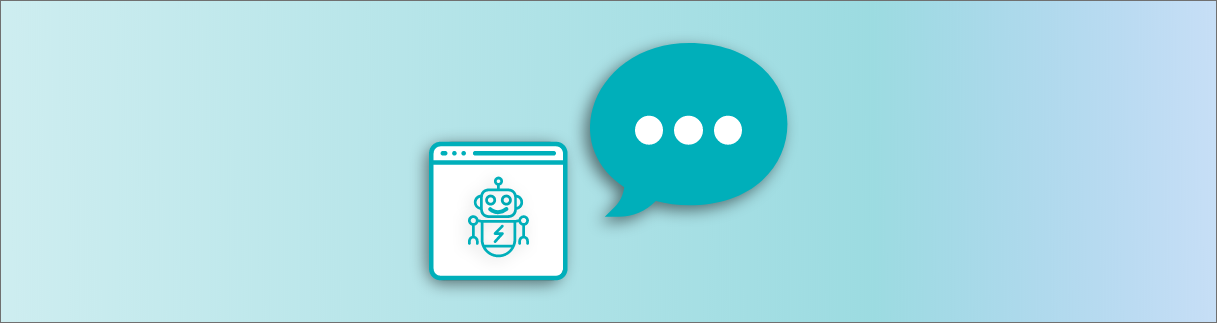 A browser with a chatbot inside thinking of something to say